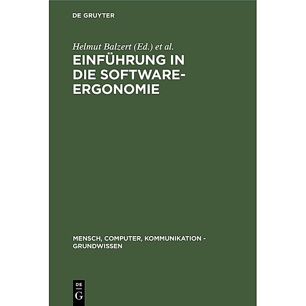 Einführung in die Software-Ergonomie