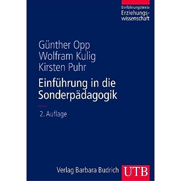 Einführung in die Sonderpädagogik, Günther Opp, Wolfram Kulig, Kirsten Puhr