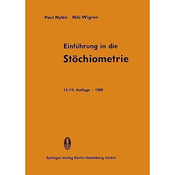 Einführung in die Stöchiometrie, Paul Nylén, Nils Wigren