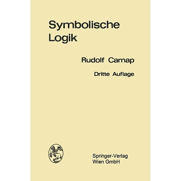 Einführung in die symbolische Logik, Rudolf Carnap