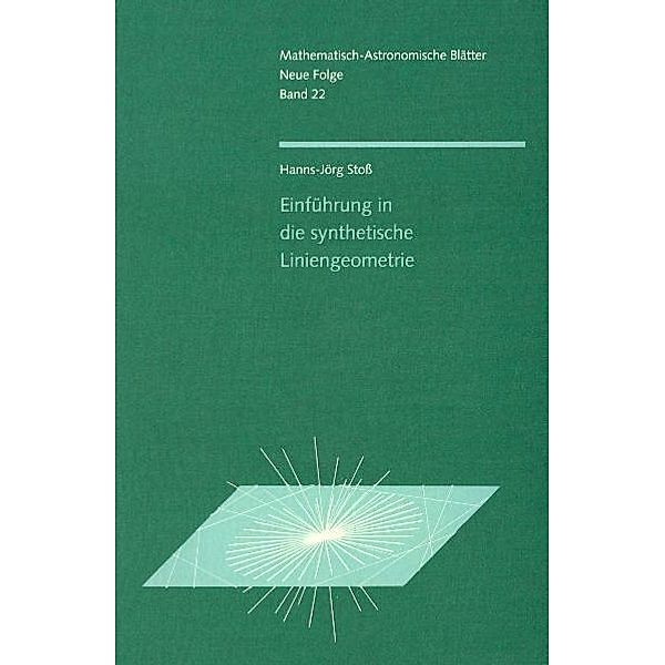 Einführung in die synthetische Liniengeometrie, Hanns-Jörg Stoß