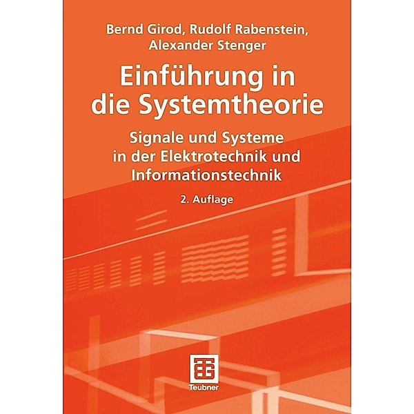 Einführung in die Systemtheorie, Bernd Girod, Rudolf Rabenstein, Alexander K. E. Stenger