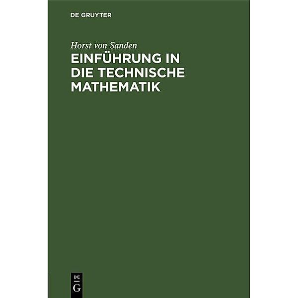 Einführung in die technische Mathematik, Horst von Sanden