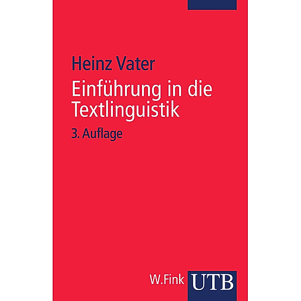 Einführung in die Textlinguistik, Heinz Vater