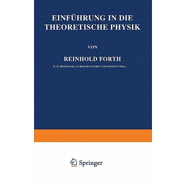 Einführung in die Theoretische Physik, Reinhold Fürth
