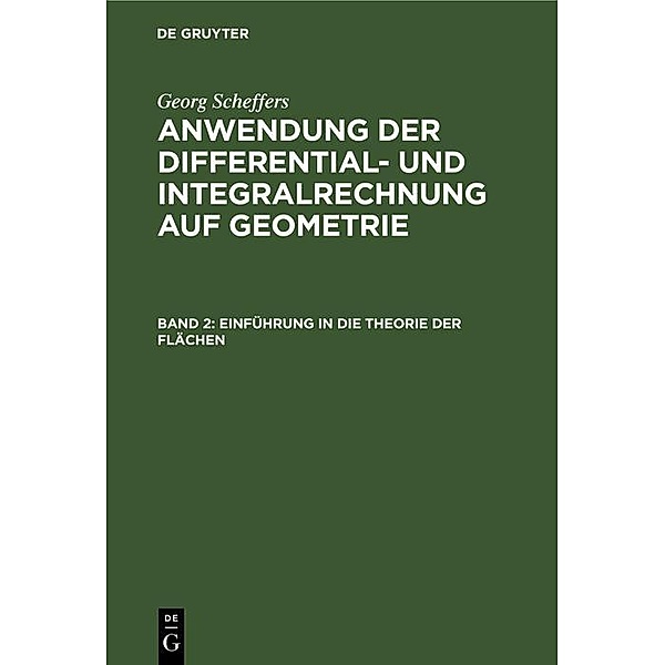 Einführung in die Theorie der Flächen, Georg Scheffers
