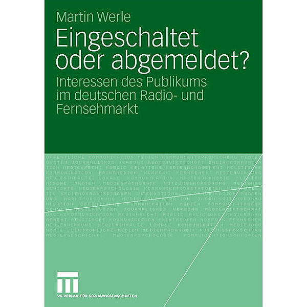 Eingeschaltet oder abgemeldet?, Martin Werle