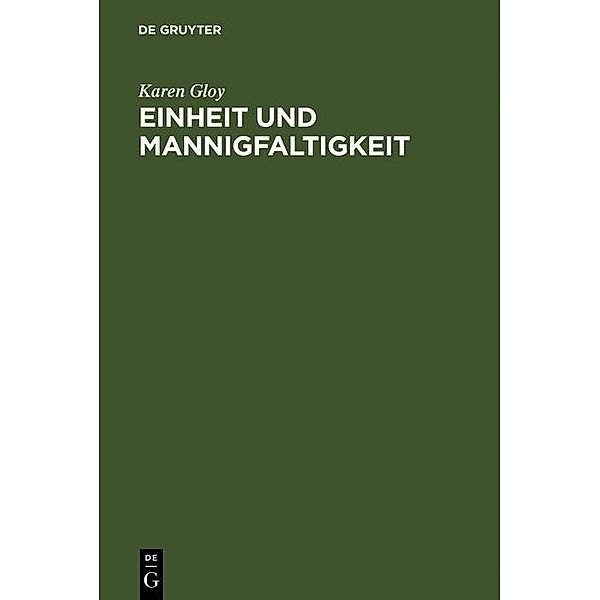 Einheit und Mannigfaltigkeit, Karen Gloy