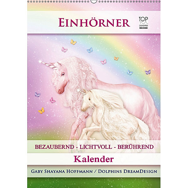 Einhörner - Kalender (Wandkalender 2019 DIN A2 hoch), Gaby Shayana Hoffmann