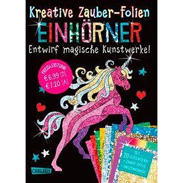 Einhörner: Set mit 10 Zaubertafeln, 20 Folien und Anleitungsbuch / Kreative Zauber-Folien Bd.11, Anton Poitier