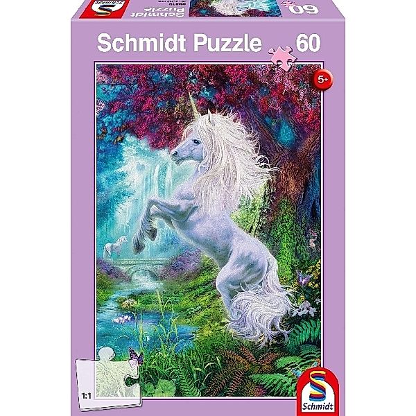 SCHMIDT SPIELE Einhorn im verzauberten Garten (Kinderpuzzle)