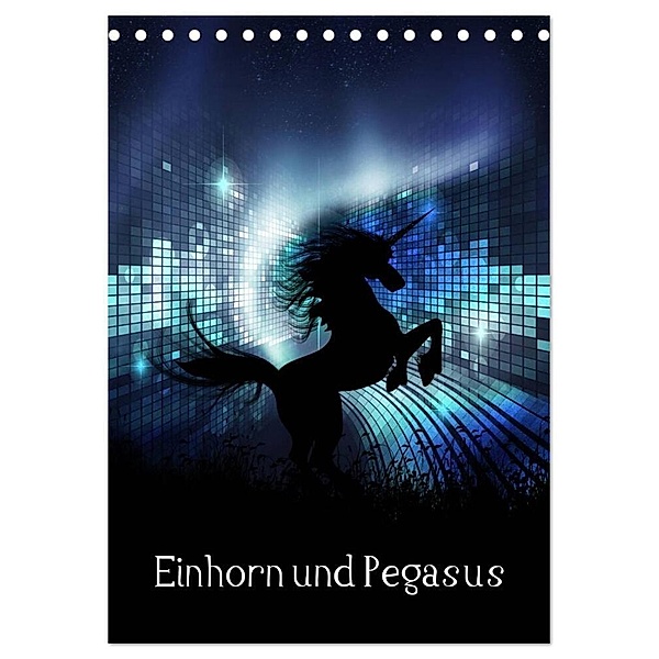 Einhorn und Pegasus (Tischkalender 2024 DIN A5 hoch), CALVENDO Monatskalender, Simone Gatterwe