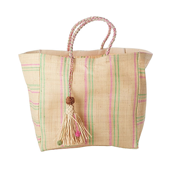 rice Einkaufstasche RAFFIA (40x30x40) in natur