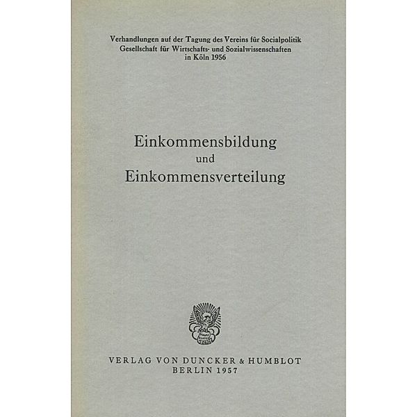 Einkommensbildung und Einkommensverteilung.