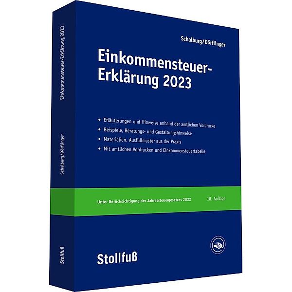 Einkommensteuer-Erklärung 2023, Martin Schalburg, Nina Dörflinger