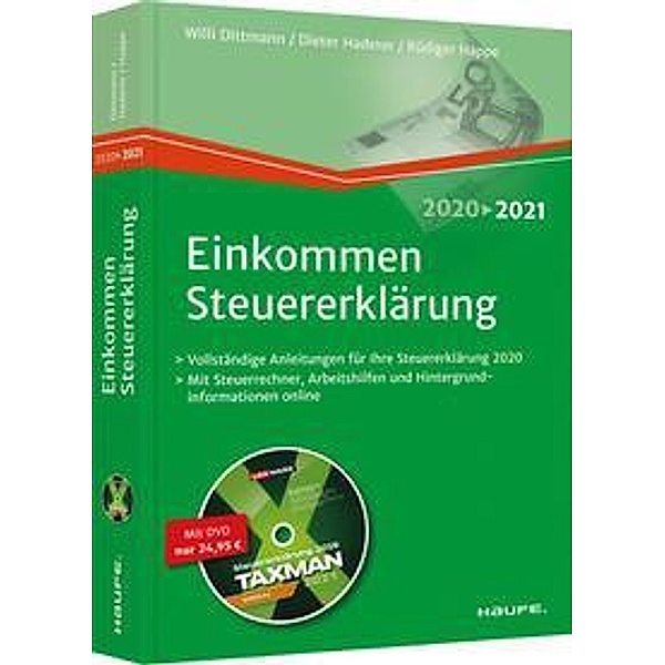 Einkommensteuererklärung 2020/2021,m.DVD-ROM, Rüdiger Happe, Dieter Haderer, Willi Dittmann