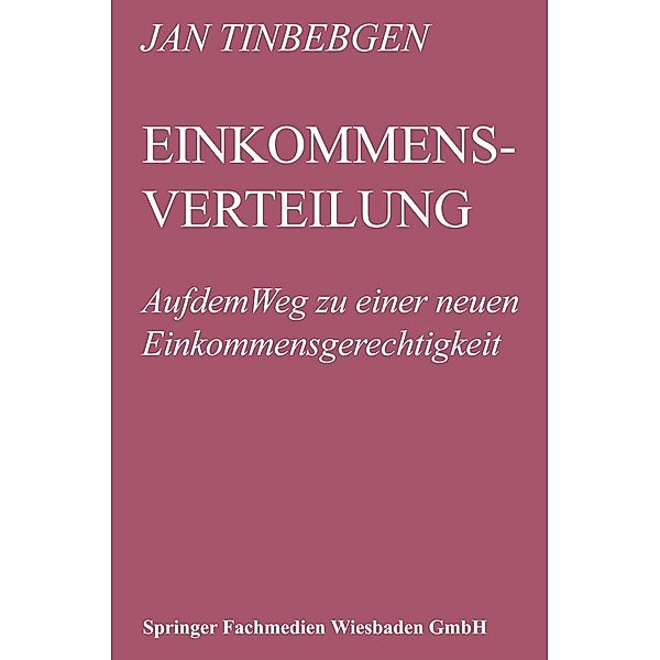 Einkommensverteilung, Jan Tinbergen