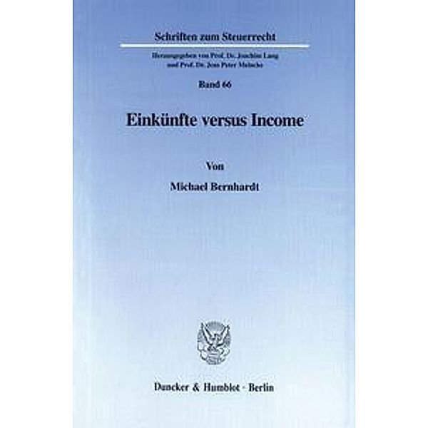 Einkünfte versus Income., Michael Bernhardt