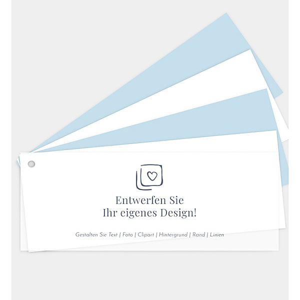 Einladungskarte Blanko Design, Kartenfächer DIN lang mit Transparentpapier (210 x 80mm)