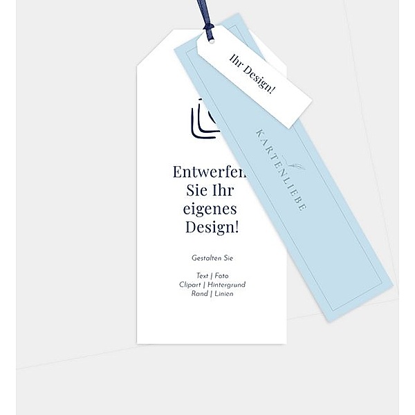 Einladungskarte Blanko Design - löschen, Kartentrio (100 x 210mm)