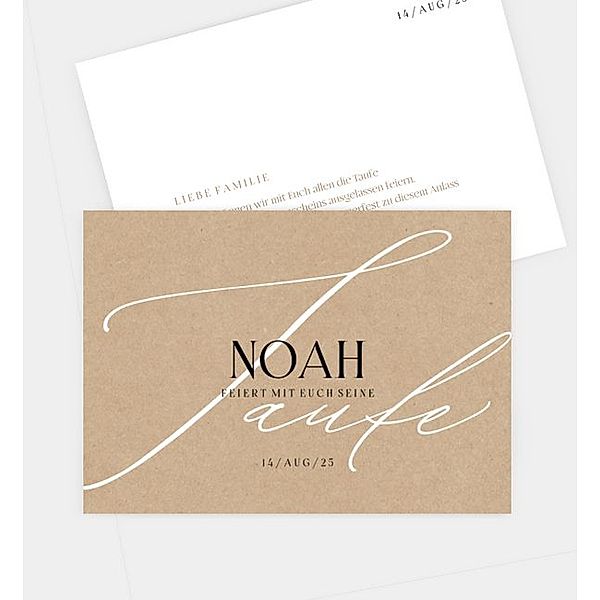 Einladungskarte Dynamic elegance, Postkarte quer (148 x 105mm)