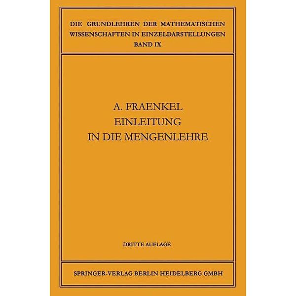 Einleitung in die Mengenlehre, Abraham Adolf Fraenkel