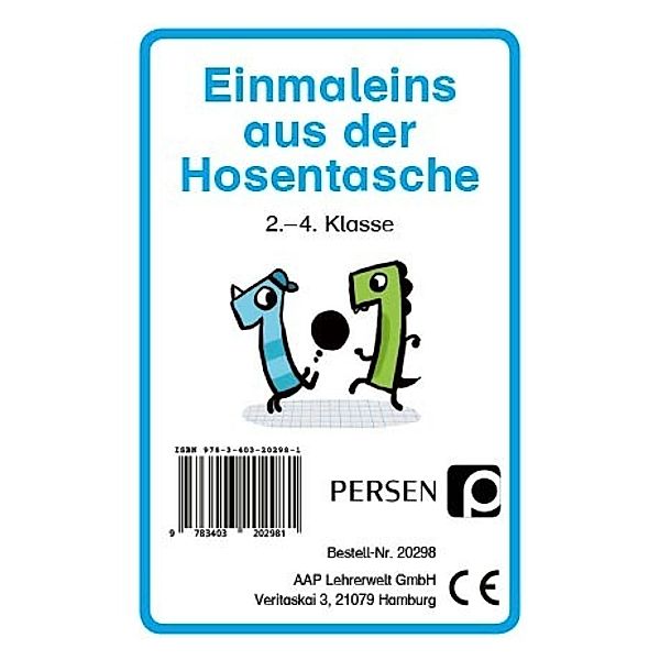 Einmaleins aus der Hosentasche,Kartenspiel, Christian Hartmann