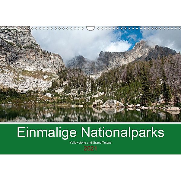 Einmalige Nationalparks - Yellowstone und Grand Tetons (Wandkalender 2021 DIN A3 quer), Borg Enders