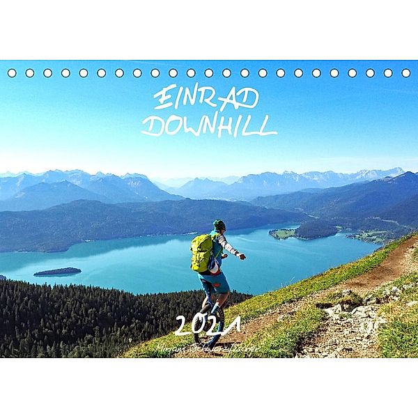 Einrad Downhill (Tischkalender 2023 DIN A5 quer), Fotografin Miriam Schwarzfischer