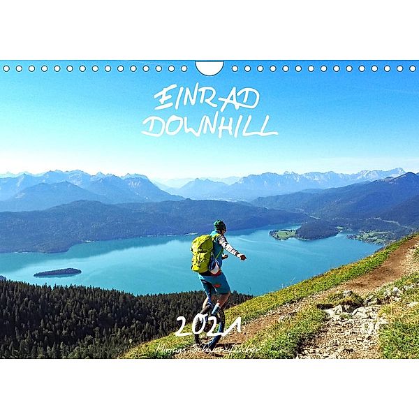 Einrad Downhill (Wandkalender 2023 DIN A4 quer), Fotografin Miriam Schwarzfischer