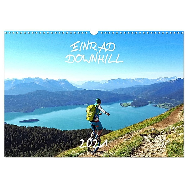 Einrad Downhill (Wandkalender 2025 DIN A3 quer), CALVENDO Monatskalender, Calvendo, Fotografin Miriam Schwarzfischer