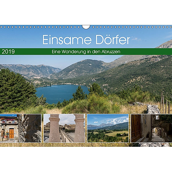 Einsame Dörfer - Eine Wanderung in den Abruzzen (Wandkalender 2019 DIN A3 quer), Marisa Jorda Motzkau