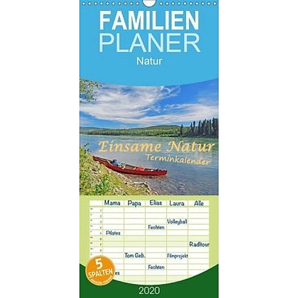 Einsame Natur - Terminkalender - Familienplaner hoch (Wandkalender 2020 , 21 cm x 45 cm, hoch), Anita Berger