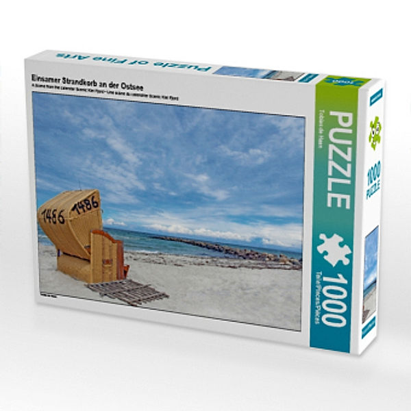 Einsamer Strandkorb an der Ostsee (Puzzle), Tobias de Haan