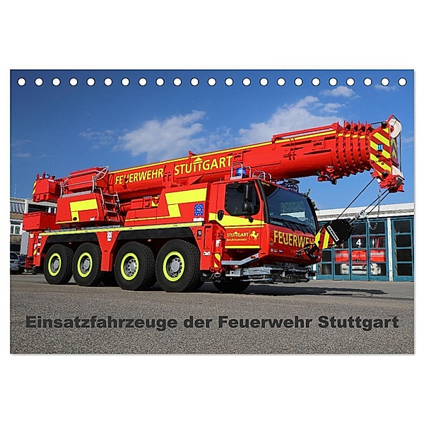 Einsatzfahrzeuge der Feuerwehr Stuttgart (Tischkalender 2024 DIN A5 quer), CALVENDO Monatskalender, Matthias Hansen