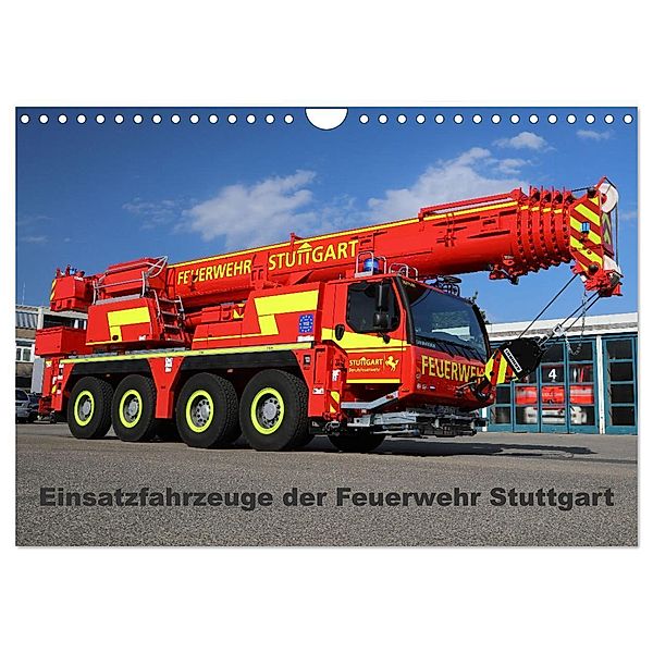 Einsatzfahrzeuge der Feuerwehr Stuttgart (Wandkalender 2024 DIN A4 quer), CALVENDO Monatskalender, Matthias Hansen