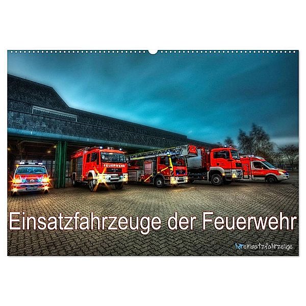 Einsatzfahrzeuge der Feuerwehr (Wandkalender 2024 DIN A2 quer), CALVENDO Monatskalender, Markus Will