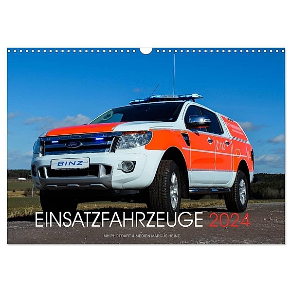 Einsatzfahrzeuge (Wandkalender 2024 DIN A3 quer), CALVENDO Monatskalender, Marcus Heinz