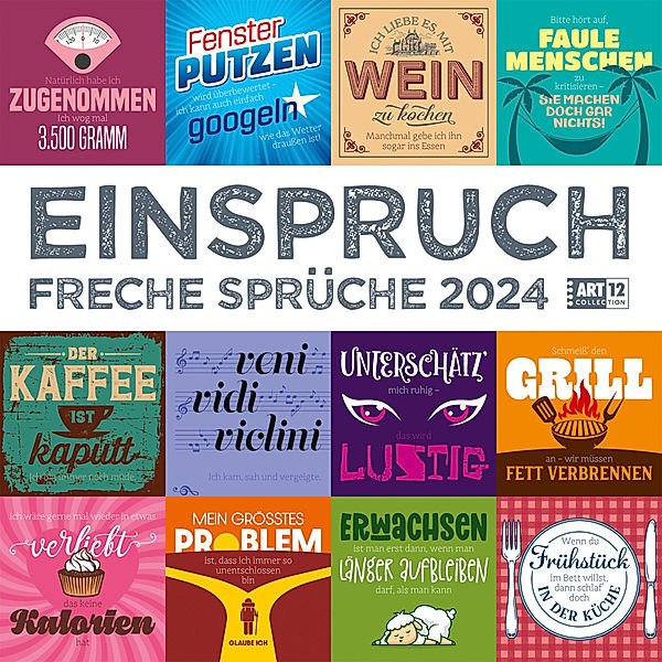 Einspruch Kalender 2024 - 30x30, Ackermann Kunstverlag