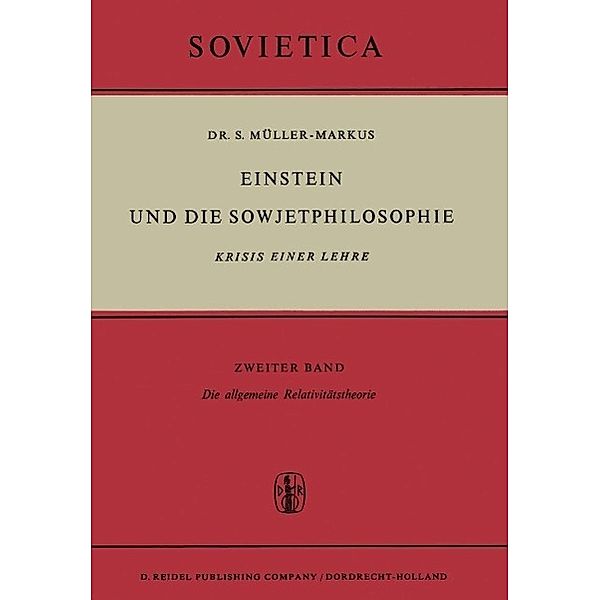Einstein und die Sowjetphilosophie / Sovietica Bd.22, S. Müller-Markus