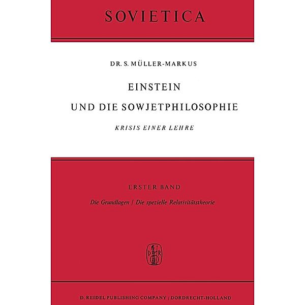 Einstein und Die Sowjetphilosophie / Sovietica Bd.5, S. Müller-Markus