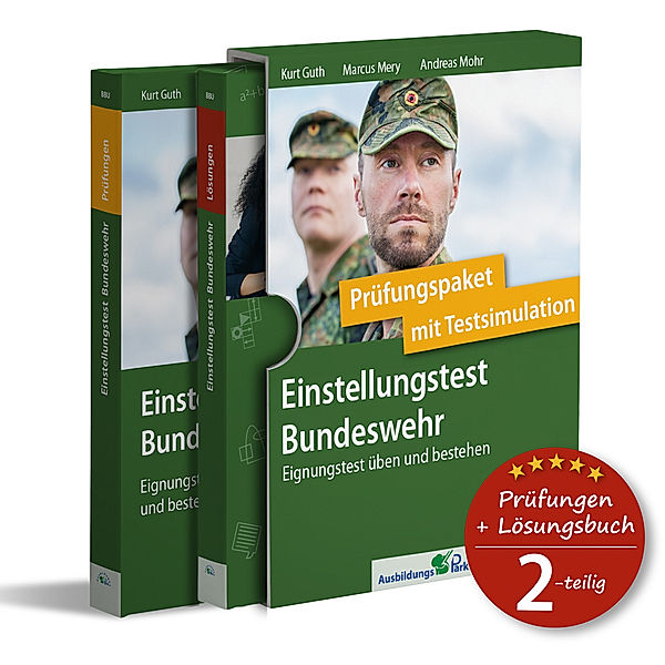 Einstellungstest Bundeswehr: Prüfungspaket mit Testsimulation, 2 Bde., Kurt Guth, Marcus Mery, Andreas Mohr