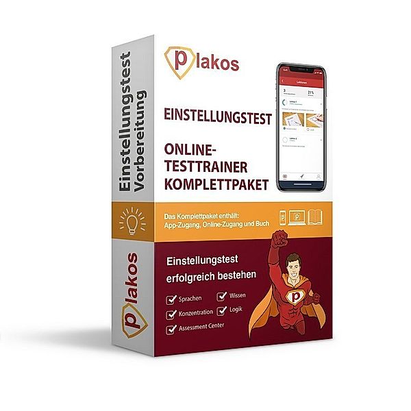 Einstellungstest Vorbereitung, Online-Testtrainer Komplettpaket