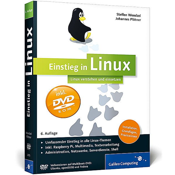 Einstieg in Linux, m. DVD-ROM, Steffen Wendzel, Johannes Plötner