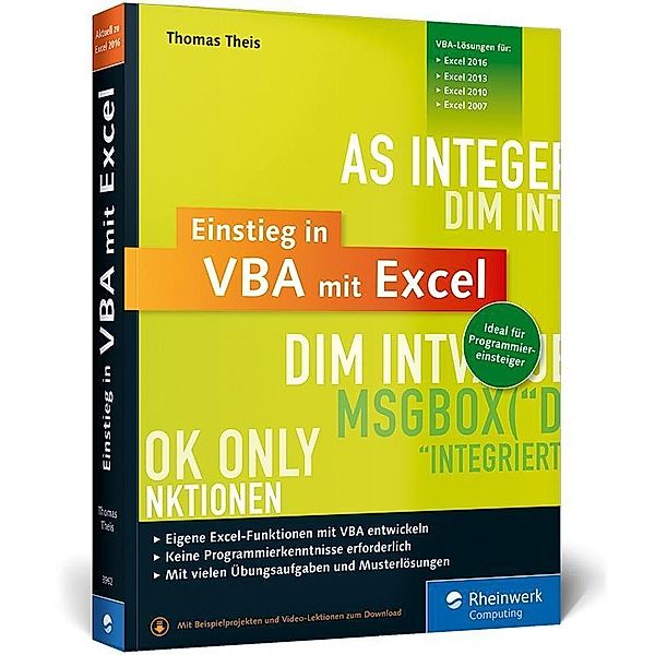 Einstieg in VBA mit Excel, Thomas Theis