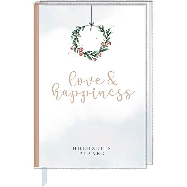 Eintragbuch mit Sammeltasche - love & happiness