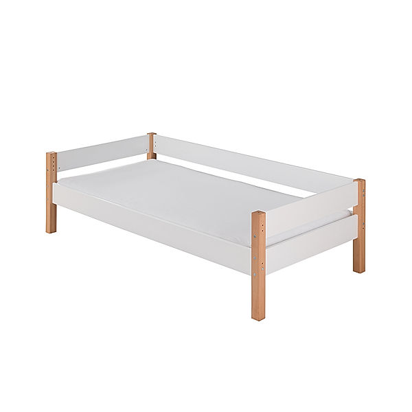 INFANSKIDS Einzelbett INFANSCOLOR I 90 x 200 cm (Farbe: weiß/Buche)