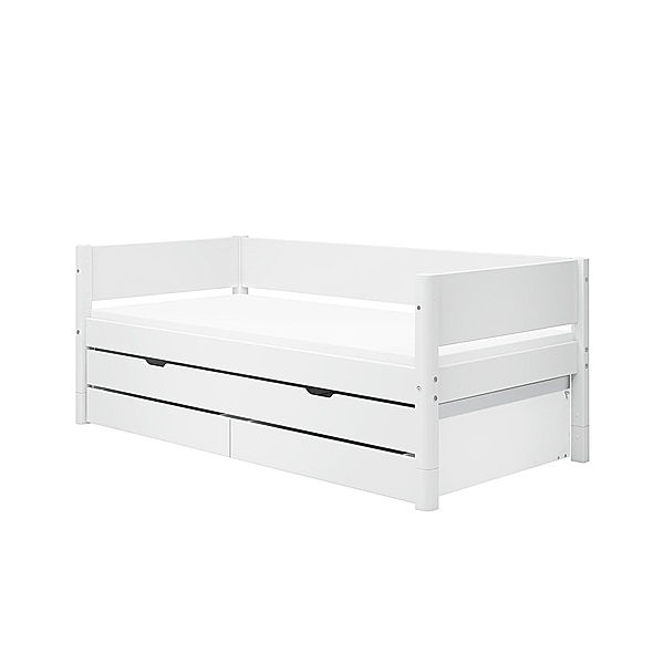 FLEXA Einzelbett WHITE III 90 x 200 cm (Farbe: weiß)