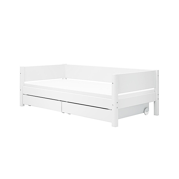 FLEXA Einzelbett WHITE V 90 x 190 cm (Farbe: weiß)