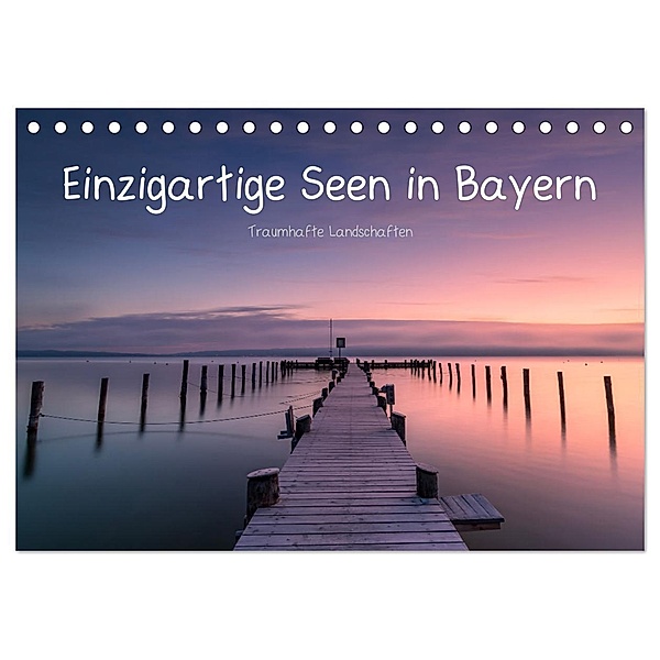 Einzigartige Seen in Bayern (Tischkalender 2024 DIN A5 quer), CALVENDO Monatskalender, Fotofabrik Stefanie Künneke